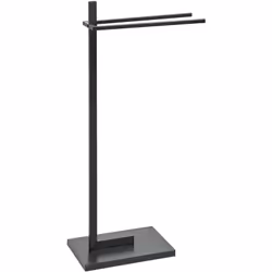 Porte-serviettes design sur 2 rails. Ce porte-serviettes vous aidera à garder votre salle de bains propre et organisée. Les d ...
