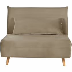 Petit clic-clac pour une personne. Compact et charmant, ce canapé vert olive est une solution ultra-tendance et très fonction ...