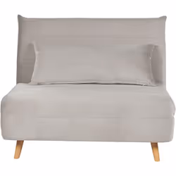 Petit clic-clac pour une personne. Compact et charmant, ce canapé gris clair est une solution ultra-tendance et très fonction ...