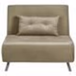 Canapé convertible 1 place en velours vert olive FARRIS