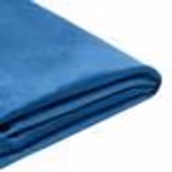 Housse de cadre de lit double en velours bleu marine 140 x 200 cm pour les lits FITOU