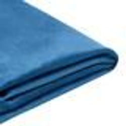Housse de cadre de lit double en velours bleu marine 140 x 200 cm pour les lits FITOU