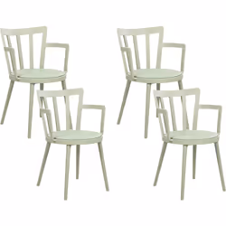 Chaises plastique pour cuisine. Améliorez votre expérience culinaire avec cet ensemble chic de 4 chaises. Conçues pour le con ...
