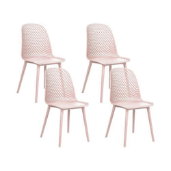 Lot de 4 chaises de salle à manger roses EMORY