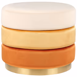 Repose-pieds glamour. Restez captivé par l'esthétique glamour de ce pouf moderne. Drapé dans un somptueux tissu de velours qu ...