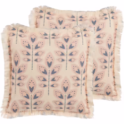 Coussin avec franges. Complétez votre espace avec ce lot de coussins décoratifs minimalistes. Fabriqués à partir d'un mélange ...