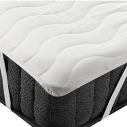 Beliani - Protège-Matelas en Microfibre Etanche Blanc 180 x 200 cm Bordure Elastique Ruen