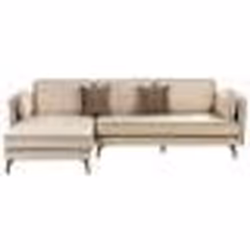 Canapé dangle côté droit en velours beige ALTAN