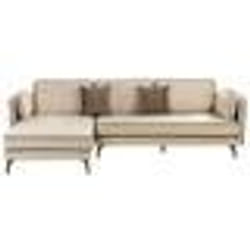 Canapé dangle côté droit en velours beige ALTAN