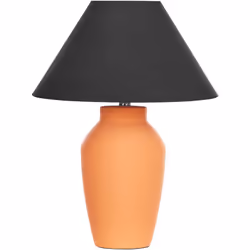 Lampe de chevet en céramique avec abat-jour en tissu. Découvrez l'élégance pure de notre lampe de table en céramique peinte à ...