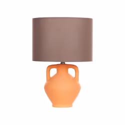 Lampe à poser en céramique orange LABRADA