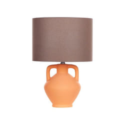 Lampe à poser en céramique orange LABRADA