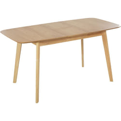 Beliani - Table à Manger Extensible 150/190 x 90 cm en mdf et Bois d'Hévéa Clair pour 4 Madox
