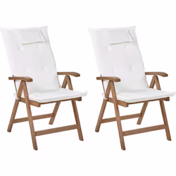 2 chaises réglables d'extérieur. Ajoutez une touche classique à votre espace extérieur avec ces chaises de jardin et leurs co ...
