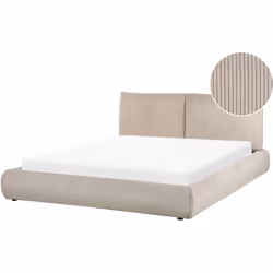 Cadre de lit rembourré de style contemporain. Rénovez votre chambre à coucher avec cet élégant lit de style contemporain. Tap ...