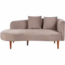 Canapé méridienne rembourré avec coussins extra. Apportez une touche contemporaine à votre salon avec cette chaise longue. Fa ...