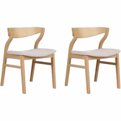 Chaises de cuisine. Cet ensemble de 2 chaises d'inspiration rétro est parfait pour toute cuisine ou salle à manger. Le dossie ...