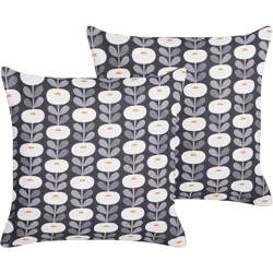 Set de 2 coussins d'extérieur. Découvrez le mélange idéal de style et de fonctionnalité avec notre ensemble de coussins d'ext ...