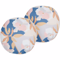 Set de 2 coussins d'extérieur. Ce lot de deux coussins tendance apportera du style à votre mobilier de jardin. Avec leur remb ...