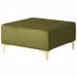 Ottoman en velours vert ABERDEEN