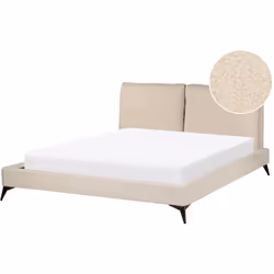 Lit deux places. Un lit élégant au design glamour et contemporain doté d'un appui-tête haut. Sa forme rectangulaire lui donne ...
