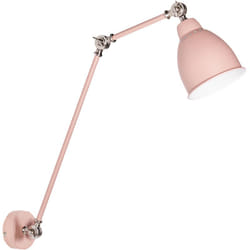 Beliani - Lampe Murale Moderne à Long Bras Articulé Projecteur pour Lecture en Métal Rose Pale Finition Mate Mississippi