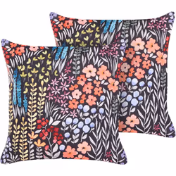 Set de deux coussins décoratifs de jardin. Rehaussez votre jardin avec cet ensemble de coussins ravissants. Ces coussins ench ...