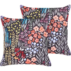 Beliani - 2 Coussins d'Extérieur en Tissu Multicolore à Motif Floral 45 x 45 cm Castelaro