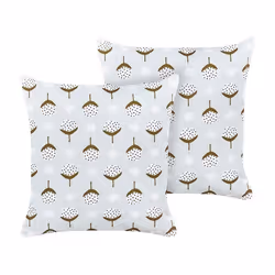 Lot de 2 coussins dextérieur à motif géométrique vert clair 45 x 45 cm CUNEO