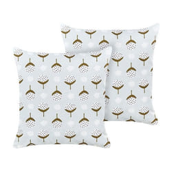 Lot de 2 coussins dextérieur à motif géométrique vert clair 45 x 45 cm CUNEO