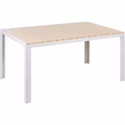 Table d'extérieur en bois synthétique. Construite à partir de matériaux résistants aux intempéries, résistants à l'usure et f ...