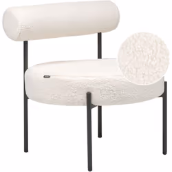 Fauteuil sans accoudoirs. Avec cette chaise d'inspiration rétro, votre espace de vie ne manquera pas d'attirer l'attention et ...