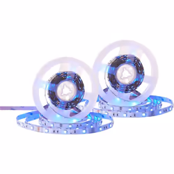 Set de 2 bandes lumineuses LED télécommandées. Plus besoin de chercher l'interrupteur dans l'obscurité. Ces bandes LED téléco ...