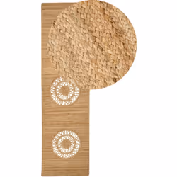 Tapis à motif de cercles. Ce tapis rehaussera l'aspect de votre couloir ou d'un autre espace de votre maison en lui conférant ...