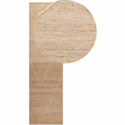Tapis de couloir. Ce tapis beige sera le joyau de votre maison et apportera une touche bohème et naturelle à l'espace. Chaque ...