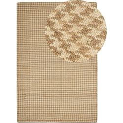 Beliani - Tapis en Jute Tressé Beige 200 x 300 cm Fait Main Style Boho pour Intérieur Araptepe