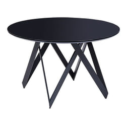 Table à manger noire d 120 cm OXHILL