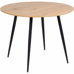 Table de cuisine ronde. Renouvelez votre espace repas avec cette table ronde intemporelle. Cette pièce, fabriquée en MDF et e ...