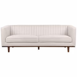 Canapé 3 places en tissu beige SKAULE