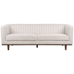 Canapé 3 places en tissu beige SKAULE