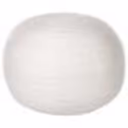 Pouf tissé en laine blanche d 50 cm TAKHABI