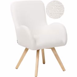 Fauteuil à accoudoirs ronds. Ce fauteuil moderne et minimaliste s'intègre parfaitement dans un décor scandinave contemporain ...