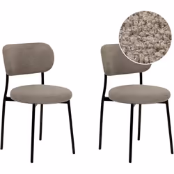 Chaises de repas rembourrées sans accoudoirs. Transformez votre cuisine ou votre salle à manger moderne sans effort avec cet ...