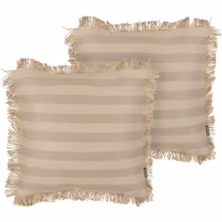 Coussins décoratifs à franges. Cet ensemble de coussins doux et agréables au toucher deviendra une décoration qui attirera l' ...