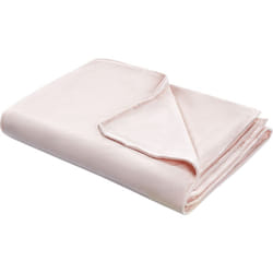 Beliani - Housse de Couette Rose Pâle en Polyester 150 x 200 cm Très Douce Certifié Oeko-Tex Rhea