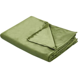 Housse de Couette Vert Foncé en Polyester 100 x 150 cm Très Douce Certifié Oeko-Tex Rhea