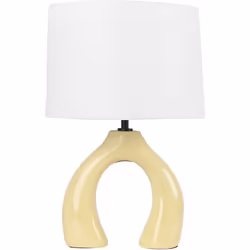 Lampe de table faite à la main. Avec cette lampe de table avec base en céramique, vous améliorerez sans effort l'ambiance de  ...