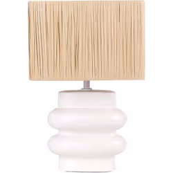Lampe de table faite à la main. Cette lampe de table éclairera votre espace d'une lumière ambiante agréable, grâce à son abat ...