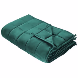 Couverture lestée 4 kg 100 x 150 cm vert émeraude NEREID