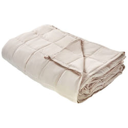 Couverture lestée 9 kg 150 x 200 cm beige NEREID